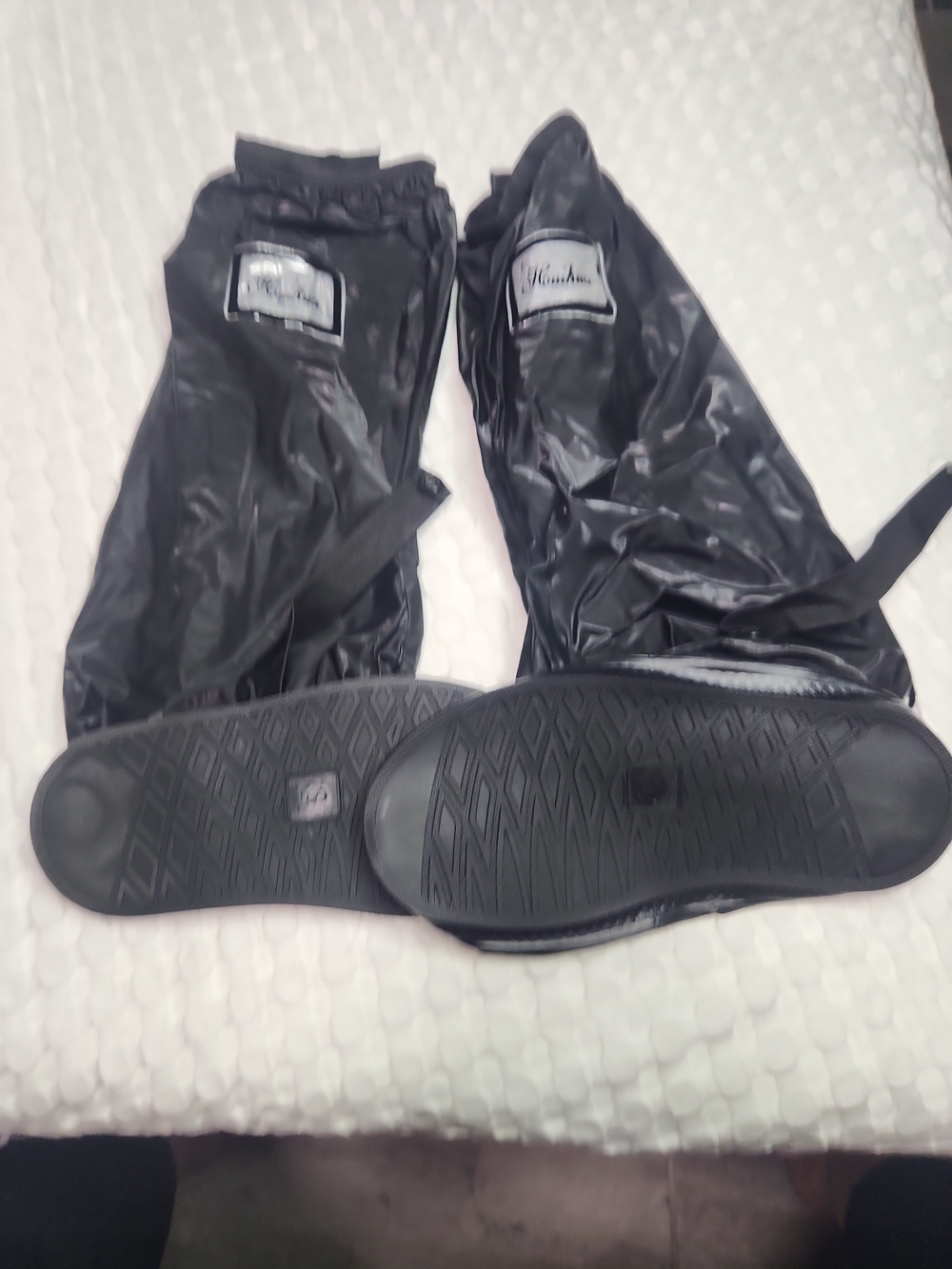 Black Waterproof Over-Shoe Boot Covers Sz S
